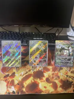 Pokemon TCG Sprigatito Card 196/193 Floragato 197/193 Meowscarada 256/193 Pal - Image 1