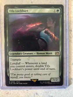 Tifa Lockhart Magic the Gathering Card Final Fantasy Regular Rare - Image 1