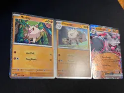 Annihilape EX SVP032 + Mankey + Primeape Black Star Promo Pokemon Card Set NM - Image 5