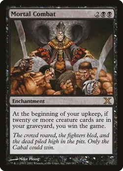 Mortal Combat x1 Tenth Edition 10th X MTG Magic The Gathering Black Enchantment - Image 1