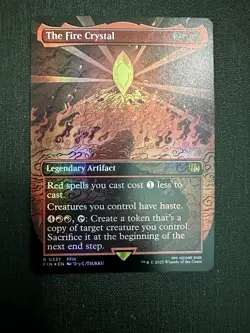 MTG The Fire Crystal (Borderless) Final Fantasy Foil - Image 1
