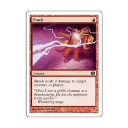 WOTC MtG 9th Ed Shock (C) (Foil) VG - Image 1