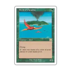 WOTC MtG 6th Ed Birds of Paradise (R) VG - Image 1