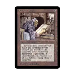 WOTC MtG Alpha Library of Leng (U) VG+ - Image 1