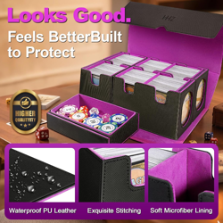 MTG Commander Deck Box, 7-In-1 Trading Card Storage Box Fit 1500+ Sleeveless Car - Image 4