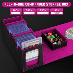 MTG Deck Box with Commander Display,Holds 300+ Single-Sleeved Cards,Double Deck - Image 3