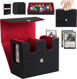 MTG Commander Deck Box with Handle - Double Storage Box for 230+ Double Sleeved - Image 1