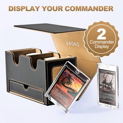 MTG Deck Box with 2 Commander Display and Dice Tray-Patented Design, Double Deck - Image 2