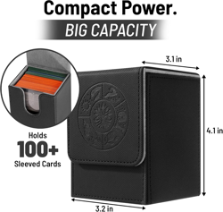 Deck Box MTG with 2 Divider Fits 100+ Signal Sleeved Cards, Mtg Commander Deck B - Image 2