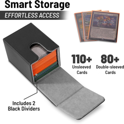 Deck Box MTG with 2 Divider Fits 100+ Signal Sleeved Cards, Mtg Commander Deck B - Image 3