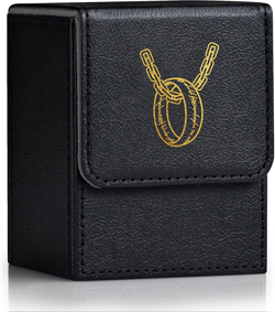 Card Deck Box for MTG with 2 Dividers, Card Storage Box Fits 100+ Single Sleeved - Image 1