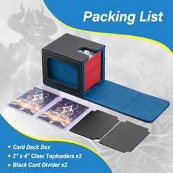 MTG Deck Box, Double Display Window MTG, Commander Deck Box Fits 120+ Single Sle - Image 4