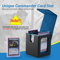 MTG Deck Box, Double Display Window MTG, Commander Deck Box Fits 120+ Single Sle - Image 5