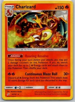 Charizard - 14/181 - Team Up - Pokemon TCG - MP - Cracked Ice Holo Rare - Image 1