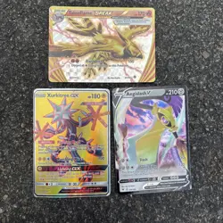 Lot Of 3 HOLO Pokemon Legendary Cards Rare Break GX V - Image 1
