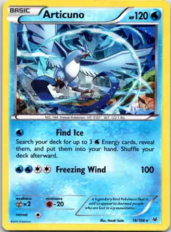 Articuno - 16/108 - Roaring Skies - Pokemon TCG - MP - Cracked Ice Holo Rare - Image 1