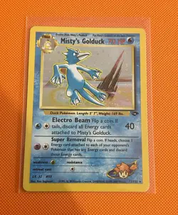 Pokemon TCG Misty's Golduck Gym Challenge 12/132 Unlimited Holo LP - Image 1