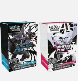 Pokemon Black Bolt and White Flare Booster Bundle Set of 2 Sealed New CONFIRMED - Image 1