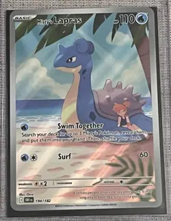 Pokemon TCG S&V Destined Rivals Set: Misty’s Lapras 194/182 Pack Fresh - Image 1