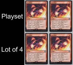 MTG Playset (4) - Final Fantasy - Fire Magic #136 -j505 - Image 1