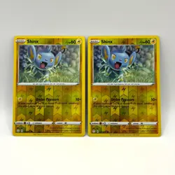 (2) Shinx 031/072 Reverse Holo - Shining Fates Pokemon TCG - NM/M - Image 1