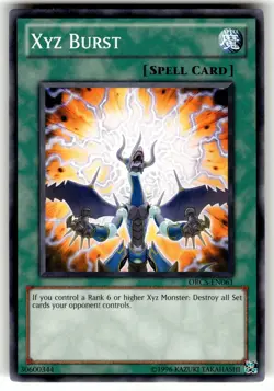 YuGiOh Order of Chaos Card ORCS-EN061 C Xyz Burst - Image 1