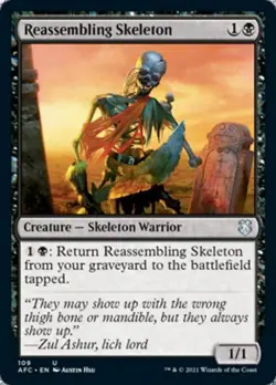 Reassembling Skeleton - Light Play MTG Commander 2021 Forgotten Realms - Image 1