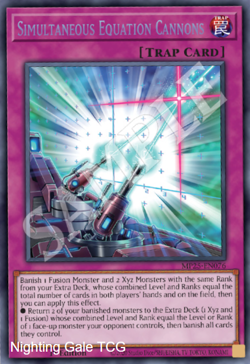 Yugioh! Mega Tins 2025 PREORDER 1x PScR Simultaneous Equation Cannons - Image 1