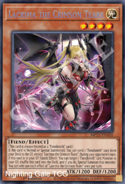 Yugioh! Mega Tins 2025 PREORDER 1x PScR Lacrima the Crimson Tears - Image 1