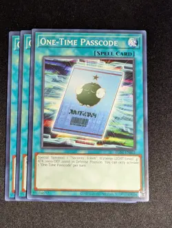 Yugioh - 3x One-Time Passcode EGS1-EN031 Unlimited Common NM - Image 1
