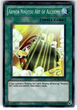 YuGiOh Order of Chaos Card ORCS-EN051 SR Armor Ninjitsu Art of Alchemy - Image 1