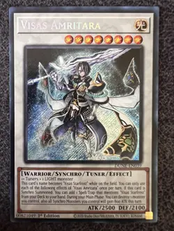 Yugioh Visas Amritara DUNE-EN039 Secret Rare 1st Edition NM - Image 1