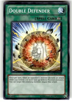 YuGiOh Order of Chaos Card ORCS-EN049 C Double Defender - Image 1