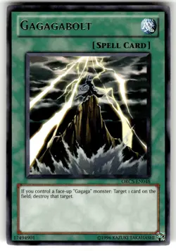 YuGiOh Order of Chaos Card ORCS-EN048 R Gagagabolt - Image 1