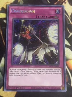 Yugioh: Crackdown - MP20-EN084 - Prismatic Secret Rare - 1st Edition - NM - Image 1