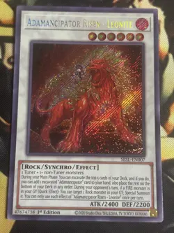 Yugioh: Adamancipator Risen - Leonite - SESL-EN007 Secret Rare 1st Edition LP - Image 1