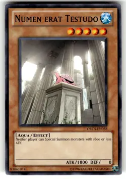 YuGiOh Order of Chaos Card ORCS-EN038 C Numen erat Testudo - Image 1