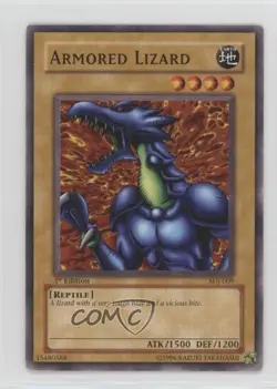 Armored Lizard 1st Ed. YuGiOh Starter Deck Joey #SDJ-009 2003 - Image 1