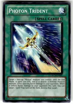 YuGiOh Order of Chaos Card ORCS-EN087 C Photon Trident - Image 1