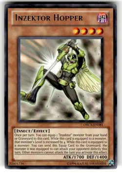 YuGiOh Order of Chaos Card ORCS-EN081 R Inzektor Hopper - Image 1