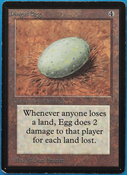 Dingus Egg Beta PLD Artifact Rare MAGIC THE GATHERING CARD (ID# 500742) ABUGames - Image 1