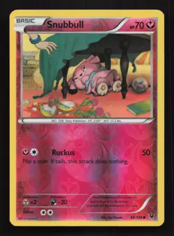 Snubbull 68/124 Reverse Holo Common XY Fates Collide Pokemon TCG Card - Image 1
