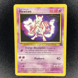 🔥Mewtwo Movie Black Star Promo Card 3 🔥MEWTWO - 1999 WOTC Pokemon - Image 2