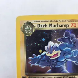 Dark Machamp 10/82 Pokemon Card Holo 1st Edition Team Rocket 10/82 Pre-Owned - Image 3