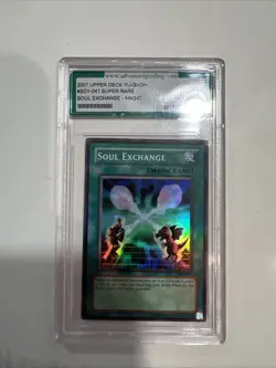 2001 Upper Deck Yu-Gi-oh Soul Exchange Magic Card SDY-041 Super Rare - Image 1