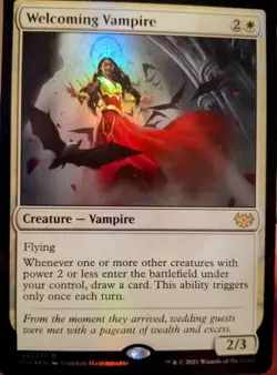 MTG - Welcoming Vampire FOIL - Rare - Innistrad: Crimson Vow - NM 046 - Image 1