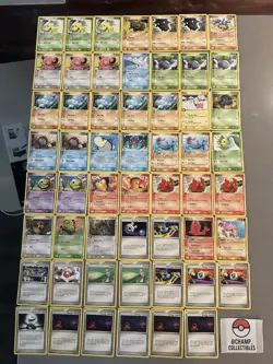 Pokemon TCG 45 Card Lot - Ex Unseen Forces Common Uncommon MP - Image 1