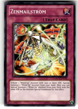 YuGiOh Order of Chaos Card ORCS-EN072 C Zenmailstrom - Image 1