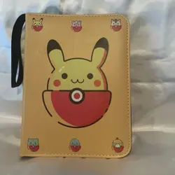 400 Card Binder 4 Pocket Trading Card Album Folder Pokemon TCG Pikachu - Image 1