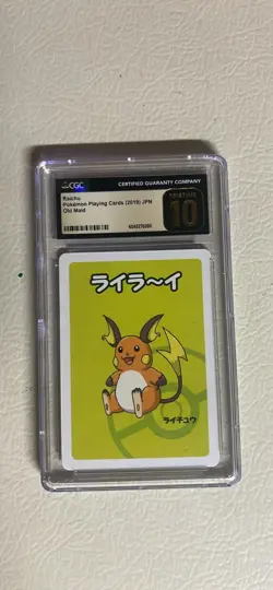 CGC 10 Pristine Raichu Old Maid 2019 Japanese Pokemon Card - Image 1